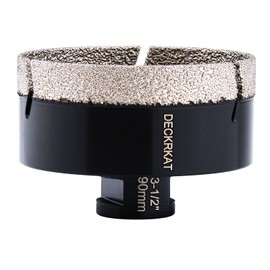 Diamond Hole Saw, 3-1/2" Hole Saw for Tiles Granite Marble Ceramic Glass Porcelain, 90mm Core Drill Bit with 5/8-11 Thread for Angle Grinders & Wet Polishers