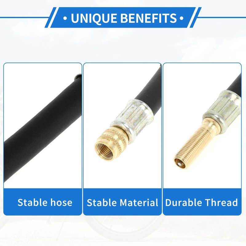 VekAuto Tire Valve Extension Stem Adaptor, 200mm Length Stem Extender