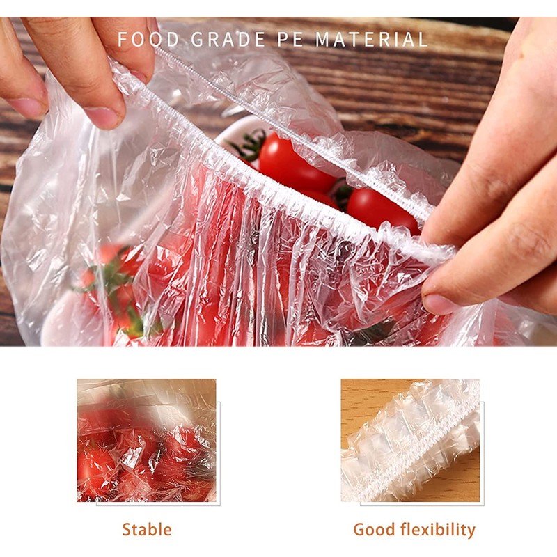 Elastic Fresh Keeping Bags Stretch Bowl Wrap Covers - 200Pcs