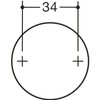 HEWI Wall Hooks Depth 45 mm Set of 3 Polyamide