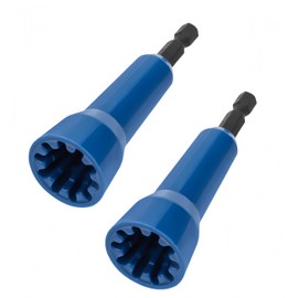 2 Pcs Wire Nut Twister,Wire Twister Tool for Drill,Wire Nut Twister for Drill with 1/4" Chuck to Enhanced Wiring Efficiency,Blue