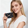 Tudguiloae Black Metal Card Holder Wallet, RFID Blocking Multi-Slot Design,