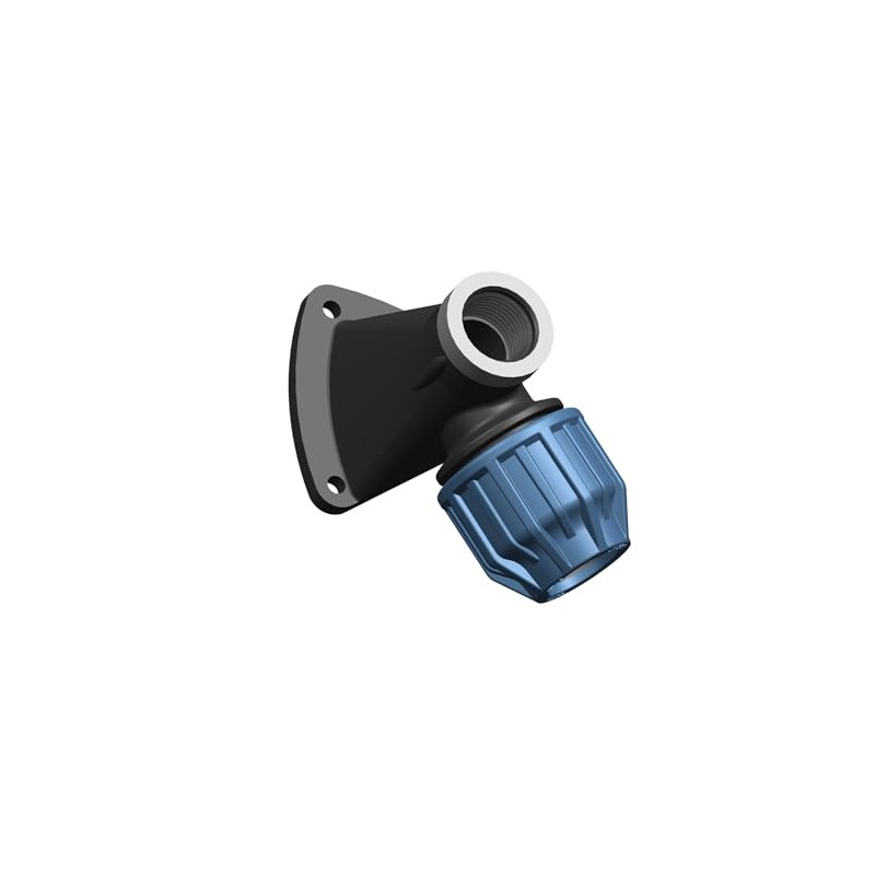 Wall Plate Bracket with Ball Outlet Valve for PE Pipe