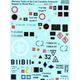 Print Scale 35-004 - 1/35 Sherman Tanks of The 2nd Canadian Armoured Brigade