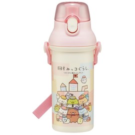 Skater PSB5SANAG-A Water Bottle, 16.9 fl oz (480 ml), Movie, Sumikko Gurashi 3, For Kids, Antibacterial, Plastic, Kid-Friendly, Lightweight, Made in Japan