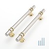 Haliwu 10 Pack Brushed Nickel Cabinet Pulls, Cabinet Handles Brushed