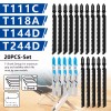 XCAN 20PCS Jigsaw Blades Set Assorted T-Shank Jig Saw Blades