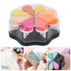 Petal Shaped Stamp Pad Set, 8 Colors, DIY Craft Ink