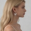 Sttiafay Punk Flame Hoop Earrings Silver Fire Flame Dangle Earrings