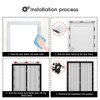 Clevinger Magnetic Screen Door Mesh, Fit Door Size 92x206CM,Screen Size
