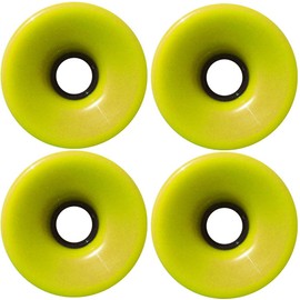 choice 78a Longboard Wheels (Offset), Solid Yellow, 76mm
