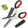 Herb Scissors with 5 Blades and Cover, SooBuyGoo Kitchen Shears
