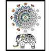 Design Works Crafts Elephant Mandala Zenbroidery Kit