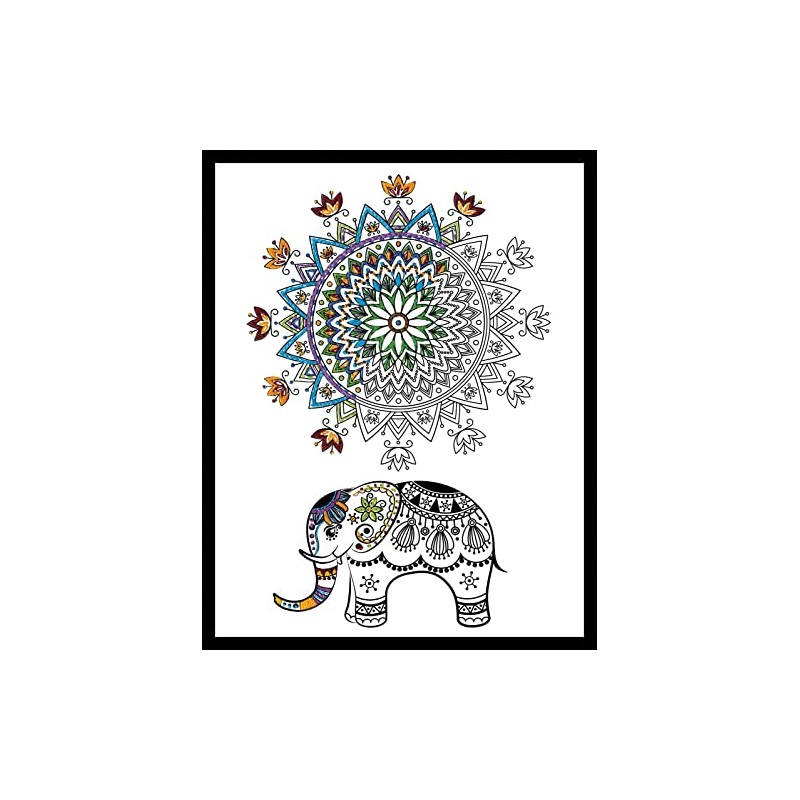 Design Works Crafts Elephant Mandala Zenbroidery Kit