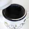 Enameled Peanuts Enamel Teapot (with Strainer) White Size: Approx. W