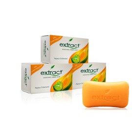 extract Original Herbal Whitening Soap With Papaya And Calamansi 125g (Pack of 3)