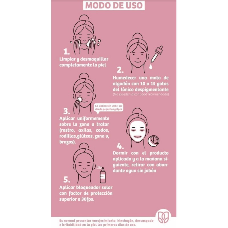 Generic Tonico Despigmentante LB *Elimina pecas, barros, paños, melasma*