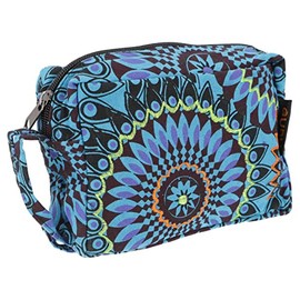 GURU SHOP Boho Cosmetic Bag from Nepal - Red, Men/Women, Cotton, 12 x 21 x 6 cm, Small Bags for Cosmetics, Stationery, More, purple, Casual