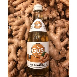 GuS Soda - Extra Dry Ginger Ale - 12 oz (6 Glass Bottles)