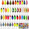 Pack of 45 High Quality Trout Bait Spoon Bait Sets,