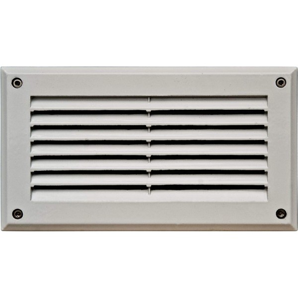 Dabmar Lighting DSL1000-W Louvered Down Incand 120V Step Light, White