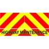 Highway Maintenance - Chevron Stickers - Highways Motorway Road Works