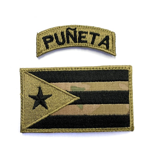 Puerto Rico Flag Patch and puñeta Tap Patch OCP -