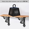 SELEWARE Heavy Duty Shelf Brackets 12 Inch, Branch Shelves Brackets,