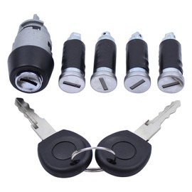 Ignition Lock Cylinder with Key Door Lock Ignition Lock Cylinder Ignition Switch Sliding Door Lock Ignition Starter Switch Rear Door Lock Start Switch Ignition Switch for Transporter T4 1990-2003