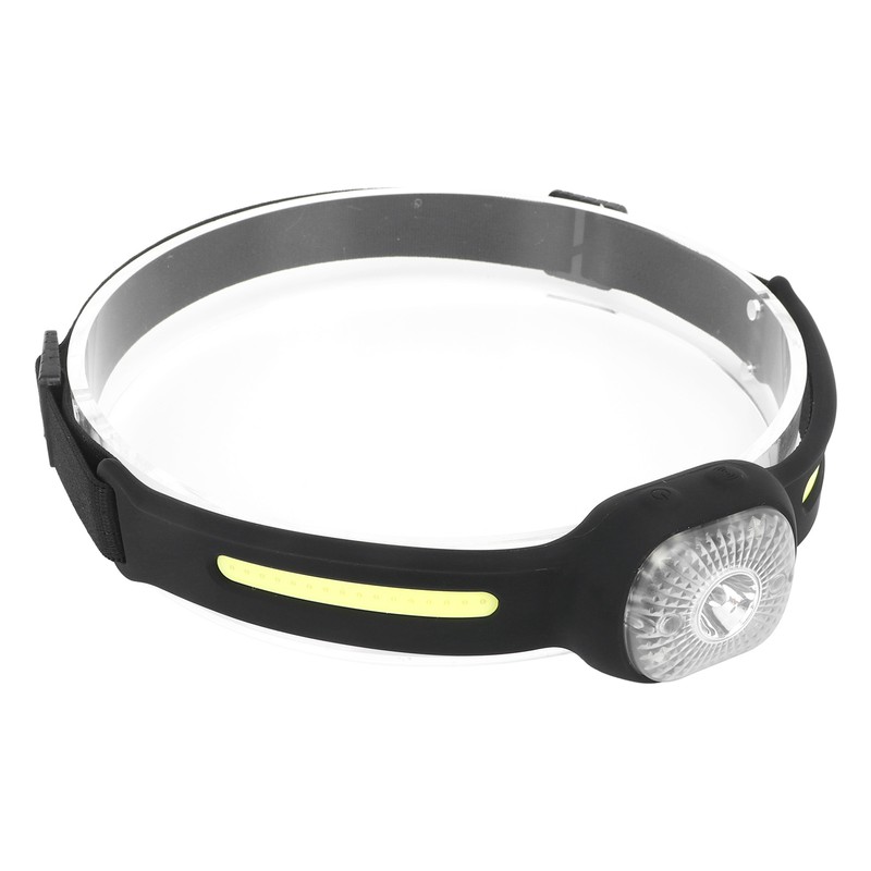 Silicone Headlamp Adjustable Light USB Charging COB Sensing Lamp for