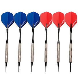 Hudora Unisex Adult Classic Soft Electronic Darts (pack Of 6) - Multicolored, Small