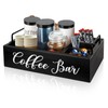 MINCORD Coffee Station Organizer Wooden Coffee Bar Holder Accessories for