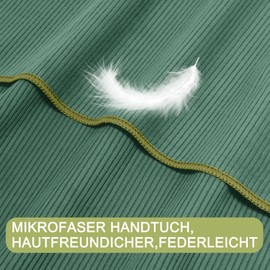 Linlook Mikrofaser Handtucher Set für Gym Fitness Sport Wandern Camping Reise Haare 100 X50cm 3 Stück- Klein Schnelltrocknend Kompakte und leicht Sporthandtuch Reisehandtuch