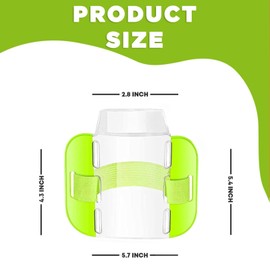 4 Pack Badge Holder Security Armband - SIA Adjustable Hi Vis Elastic Arm Band for Security Doorman License ID Card