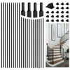 30 Pcs Wrought Iron Balusters for Staircase, 1/2" x 44"