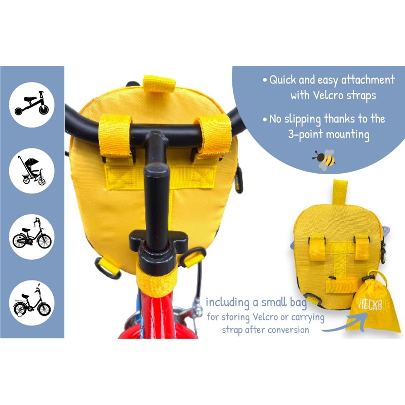 HECKBO 2-in-1 Children's Handlebar Bag & Backpack - Dog -