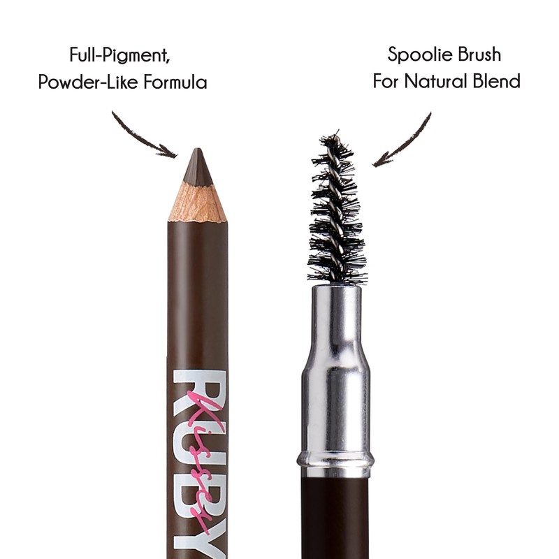 Ruby Kisses GoBrow Eyebrow Pencil, Sharpenable, Longwear, Long Lasting Eyebrow
