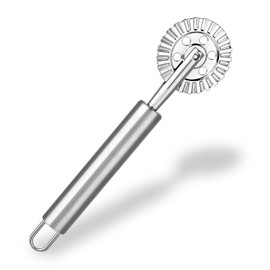 WLLHYF Pasta Cutter Wheel Ravioli Cutter Wheel with Roller Pizza Cutter Wheel Dumpling Lace Making Zinc Alloy Noodle Making Cutter for Kitchen