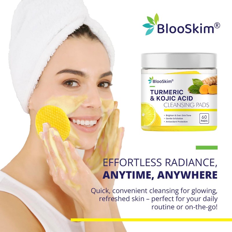 Turmeric Kojic Acid Cleansing Pads – Exfoliating & Brightening Face