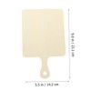 ABOOFAN 6Pcs Miniature Wooden Cutting Boards for DIY Crafts for