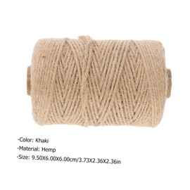 Operitacx 2 Rollen Bindfaden Dekoration Bastelmaterial Natürliches Makramee Seil Jute Wickelgarn Herstellung Von DIY Kordeln Sackleinen Schnur Hochzeits Jute Bänder Bastelgarn