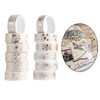 12 Rolls Thin Washi Tape Set, 15MM Wide Gold Thin