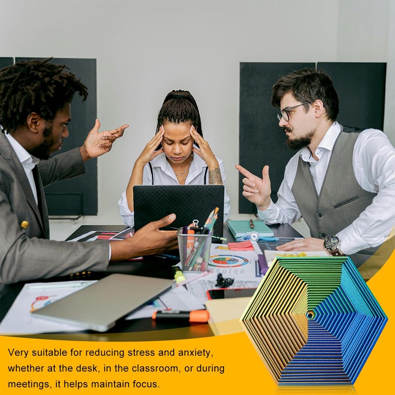 Lotsdonxia 3D Printed Hexagon Fidget Toy – Stress Relief &