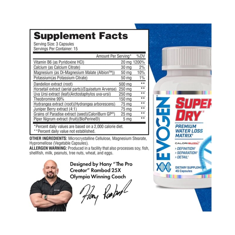 EVOGEN SUPER DRY 45 CAPS