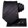 Hi-Tie Men Ties Sets Silk Stripe Paisley Necktie Pocket Square