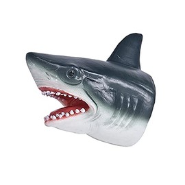 Shark Hand Puppet Animal Super Realistic Hand Puppet Animal Head Simulation Model Soft Touch Animal Pretend Play Hand Dancing Toy Educational Toy Puppet Theater