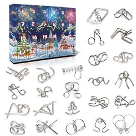 Advent Calendars 2023 Kids Metal Puzzle Christmas Countdown Calendars for Women Men Adult