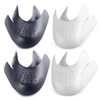 CuteHome 4 Pairs Mens Trainer Toe Caps Anti Wrinkle Shoe