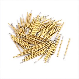 IIVVERR 100pcs P048-E 0.5mm Dia 12.5mm Length Metal Spring Pressure Test Probe (100pcs P048-E 0.5mm Dia 12.5mm Longitud Sonda de presión de resorte de metal