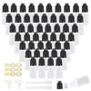 Yalbdopo 50Pcs, 10Ml Empty Plastic Dropper Bottles Portable White Squeezable